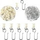 thumbnail image 1 of Juego de 50 ganchos para barra de cortina (25 guías de plástico, 25 guías de metal), ganchos para barra de cortina corredera para cortinas, puertas de ventanas y duchas, 1 of 5