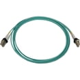 thumbnail image 2 of Tripp Lite Switchable Fiber Cable, 400G Duplex Multimode 50/125 OM3 (LC Duplex-PC/LC Duplex-PC), Round LSZH Jacket, Aqua, 2 Meters / 6.6 Feet (N820X-02M), 2 of 4