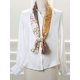 thumbnail image 5 of INSPIRAR CHIC Bufanda Larga Fina con Estampado de Cadena de Rayas de Lunares para Mujeres Color Amarillo Claro 147*13cm/57.87*5.12"(L*W), 5 of 5