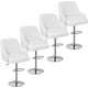 thumbnail image 1 of Juego de 4 taburetes de bar VECELO con altura de mostrador ajustable, color blanco, 1 of 7