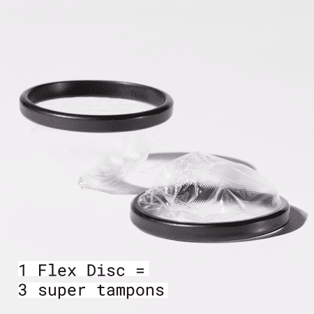 Flex Period Discs, One-Time-Use Menstrual Discs, Body-Safe & Non-Toxic, 12-Hour Wear, 24 Count ‼️missing packs‼️
