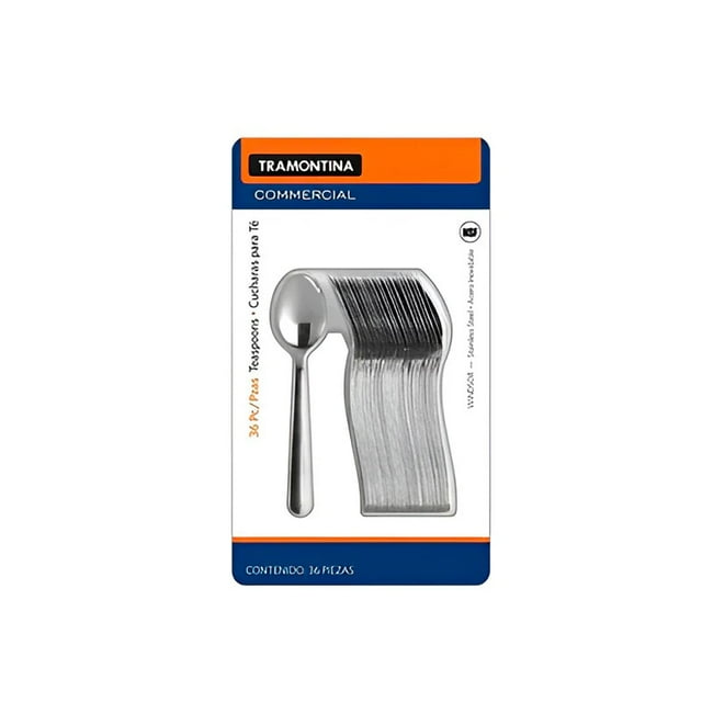 Juego Cucharas para Té Tramontina Acero Inoxidable 36 pz