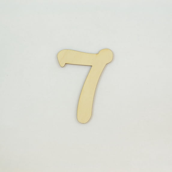 1 Pc, 12 Inch X 1/8 Inch Thick Walt Disney Numbers 7 For Kids Rooms & Childrens Craft Projects