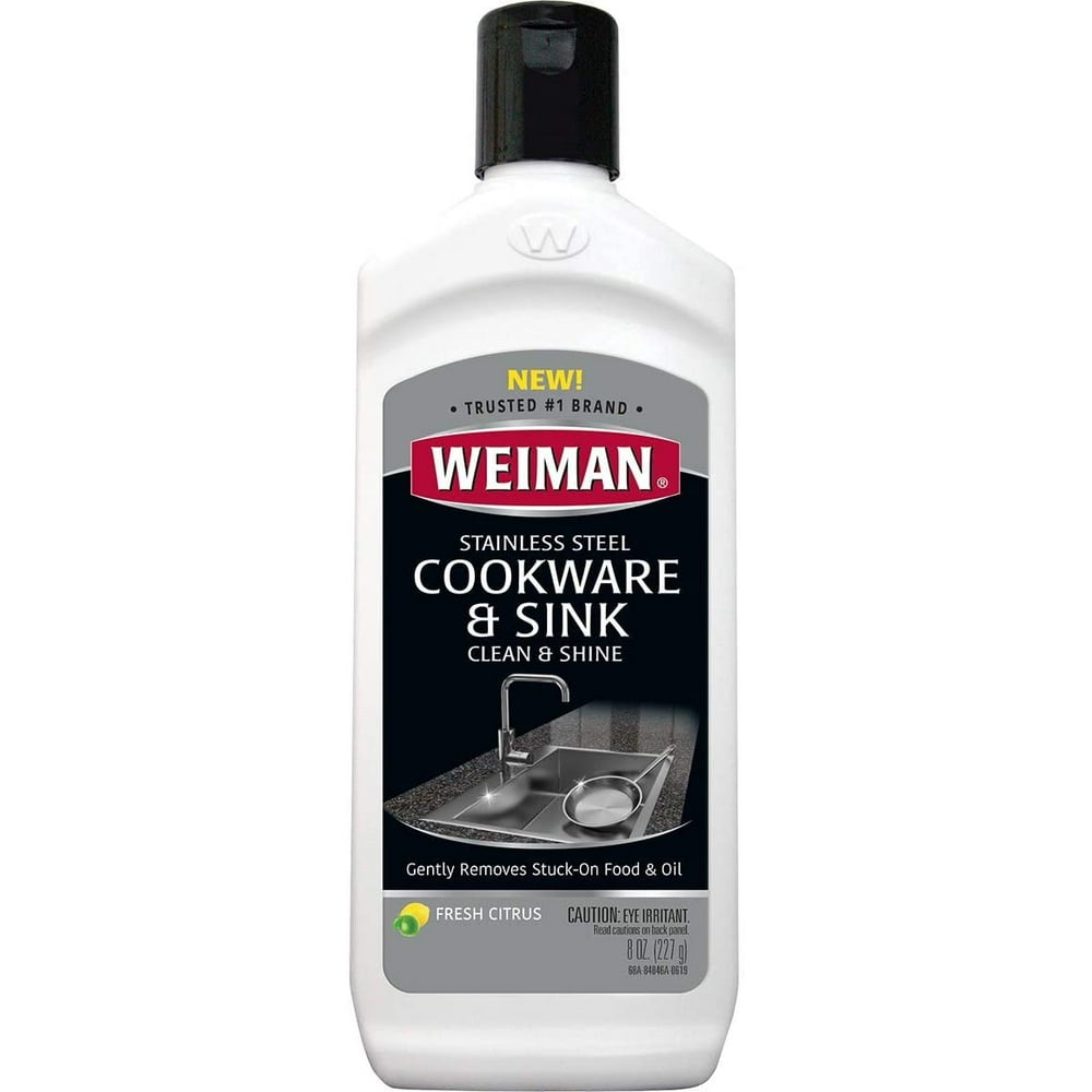 Weiman Stainless Steel Cookware & Sink Clean & Shine, 8 oz Walmart