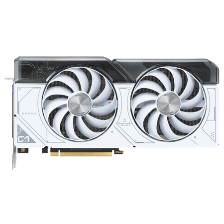 ASUS Dual GeForce RTX 4070 SUPER White OC Edition (PCIe 4.0, 12GB GDDR6X, DLSS 3, HDMI 2.1a, DisplayPort 1.4a, 2.56-slot design, Axial-tech fan design, Auto-Extreme Tech) DUAL-RTX4070S-O12G-WHITE
