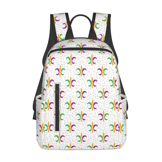 Balery Mardi Gras Carnival1 Mochila ligera para hombre y mujer: duradera e impermeable, ideal para la escuela, el trabajo, viajes y uso diario.