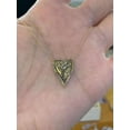 thumbnail image 2 of 2Ct Round Cut VVS1/D Moissanite Pave Heart Pendant 14K Yellow Gold Plated Silver, 2 of 3