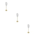thumbnail image 1 of kurtrusly Earring Display Stand Human Ear Model Organizer Holder Showcase Stud Jewelry Left Translucent Height: 18cm 3Set, 1 of 6
