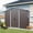 Gray, variant on Jopath 8ft x 4ft Outdoor Metal Storage Shed with Sliding Door and Foundation for Backyard, Patio, Lawn (Coffee)