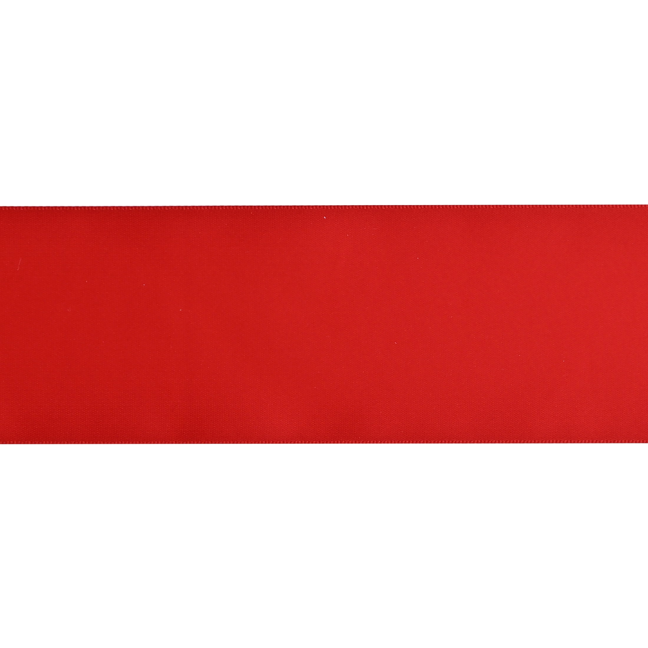 Gwen Studios 2.25" Red Satin Ribbon, 7 Yards