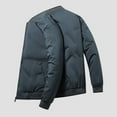 thumbnail image 4 of Xzbqbs Jackets for Men Zip Up Winter Warm Bomber Jacket Thickened Insulated Waterproof Windproof Coat Quilted Outwear Down Jackets, 4 of 7