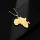 thumbnail image 4 of Joyas de collar de acero inoxidable, colgante de mapa de África, accesorios de moda para hombres y mujeres, el mejor regalo para familiares o amigos Feliz Sencillez, 4 of 4