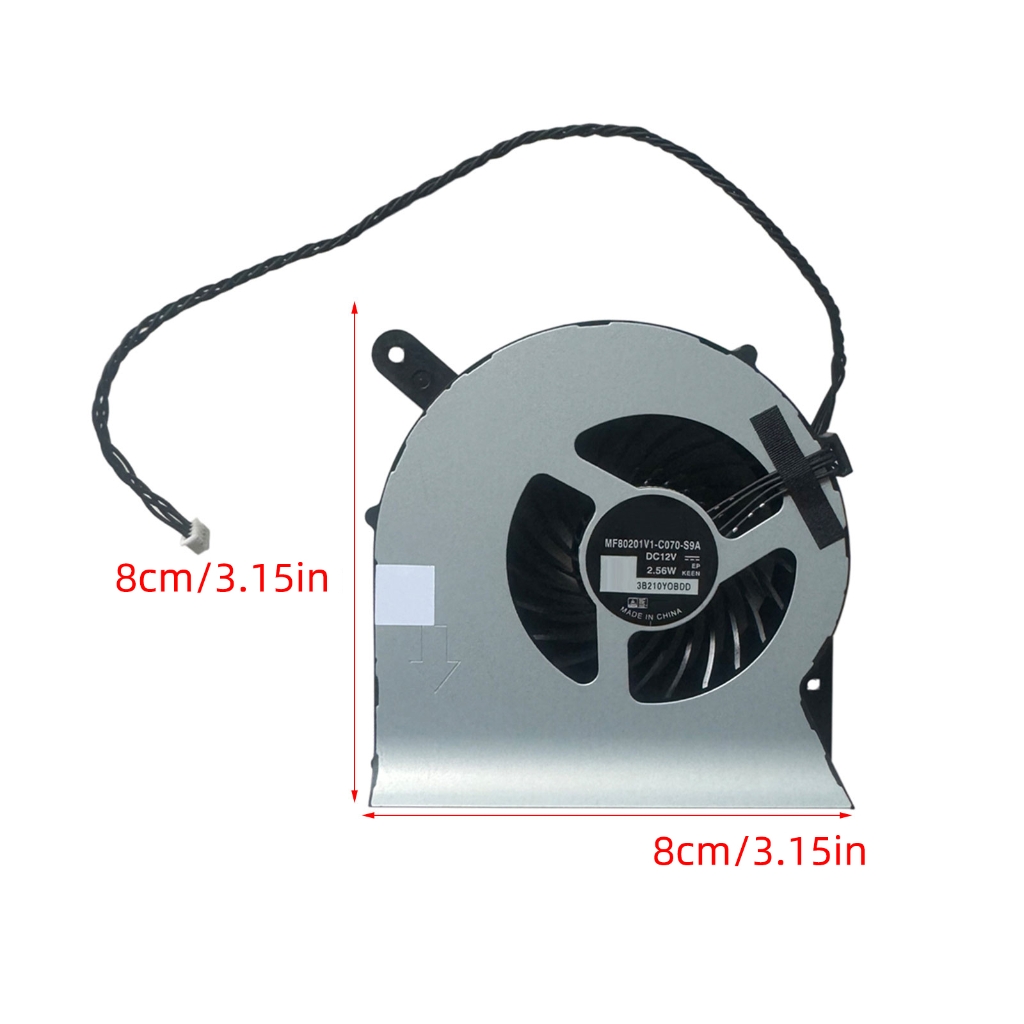 BQBQERT 1PC Laptops CPU Radiators DC12V 0.6A 4Pin Cooling Fan Quiet CPU Coolers for NUC9VXQNX NUC9i9QNX NUC9 Extreme Fan