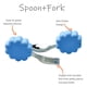 thumbnail image 3 of Bebé aprendiendo a comer spork de entrenamiento-Spork de comida auxiliar de silicona para niños Zhivalor BST3021113-4, 3 of 5