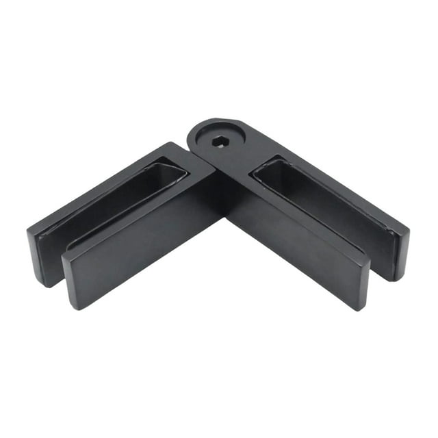 simhoa Pince Réglable Verre à Verre 90 à 180 Degrés pour Balustrade Balcon Terrasse Fini Noir Mat