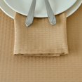 thumbnail image 3 of TRAHOO-Cloth Napkins 20 x 20 Inch Weaved Texture Pattern Soft Comfortable and Luxury Serviette for Restaurant Family Dinners Weddings Parties and Banquets Set of 4 Pieces, Beige, 3 of 4