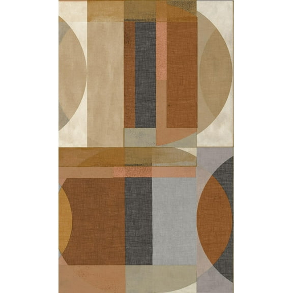 Multicolored Geometric Circles Printed Non-Woven Non-Pasted Textured Wallpaper 57 Sq. Ft.