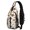 Thanksgiving Pilgrim Turkey Pumpkin, variant on Thanksgiving Turkey Pumpkin Maple Leaf Sling Backpack, Travel Shoulder Pack with Earphone Port, Adjustable Strap Gift Ideas for Holiday Birthday Gifts