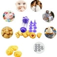 thumbnail image 4 of LEEYNEER Clearance！  Decor Set Press Making Maker Cookie Kitchen Tools Machine Cake Mould Cake Decorating Kit Sourdough Bread Baking Supplies, 4 of 9