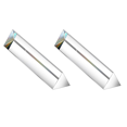 thumbnail image 1 of 2Pcs 6Inch Crystal Optical Glass Triangular Prism for Photography Effects Physics Teaching Light Spectrum Optics Kits,2 x Clear Triple Prism,Transparent, 1 of 8