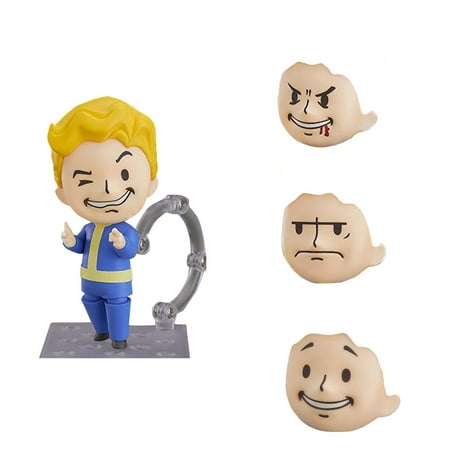 DJKDJL Fallout Vault Boy Nendoroid Action Figure 3.9 inch Fallout Merchandise Bobblehead Fallout Boy Action Toy Desktop Ornament Figures Birthday Christmas Gifts for Boys Girls Fans