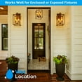 thumbnail image 5 of TORCHSTAR 12 Pack Dimmable C35 LED Bulbs, UL Listed Vintage Edison Bulb, LED Chandelier Light Bulbs, 4.5W, E26 Base, 2200K Amber Warm, 5 of 7
