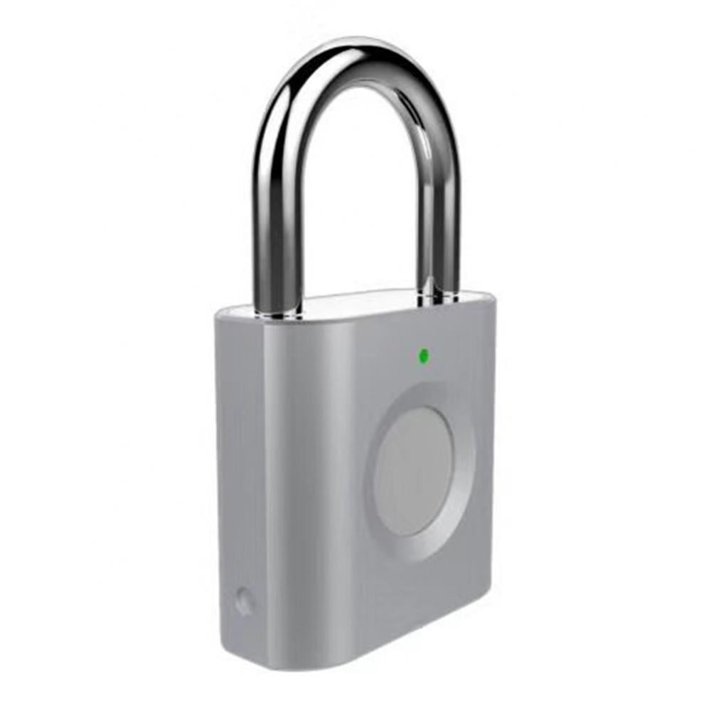 Fingerprint Padlock,Smart Anti-Theft USB Charge IP65 Waterproof Padlock for Door,Safe,Bike,Gym Locker,Luggage Suitcase,School Locker by Tiffane 