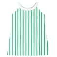 thumbnail image 4 of Agkizg Girls Sleeveless Tank Dresses Crewneck Stripe Print Casual A Line Cottons Girl Sundress Dresses, 4 of 5