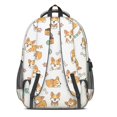 thumbnail image 3 of Corgi and Dog Food Cream Pattern Backpack for School, Cute School Bag with Adjustable Shoulder Straps and Padded Back, 16.9"x12.6"x5.9", 3 of 5