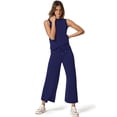 thumbnail image 2 of Set Lounge SAMPEEL de 2 piezas para mujer 2024, verano, azul real, 2 of 6