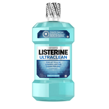Listerine Ultraclean Oral Care Antiseptic Mouthwash, Arctic Mint, 1.5