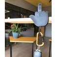 thumbnail image 4 of Colgador de llaves de dedo medio negro, idea de regalo divertida, autoadhesivo, soporte para llaves de puerta de pared para el hogar, parodia, oficina, gancho de almacenamiento, nuevo, 4 of 5