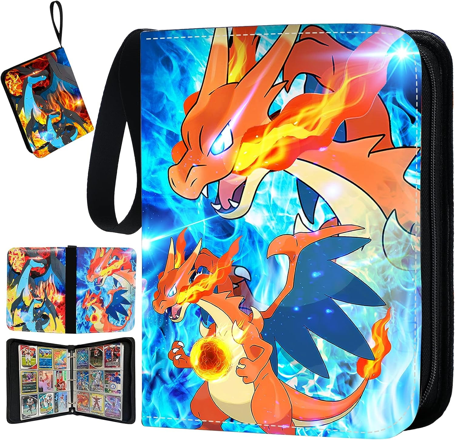 Card Binder Trading Cards Case With 50 Sleeves, 9Pocket Card Book