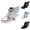 Silver, variant on Kids Girls Sparkly Metallic Combat Ankle Boots, Hollow Butterfly Wings Lace Up Martin Boots, Anti-Slip Chunky Sole Footwear Silver 37