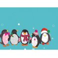 thumbnail image 3 of Holiday Greeting Cards, Crowded Penguin Christmas, Vintage Brown Recycled Paper, Boxed Note Card Set, 10-Pack (HB93308), 3 of 3