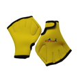 thumbnail image 2 of Guantes de natación, guantes de natación, abrigo, remo, guantes de agua, aletas de snorkel, guantes de mano para rafting, aeróbic acuático, adultos Amarillo, 2 of 8