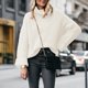 thumbnail image 5 of Suéter de mujer de cuello alto suelto y popular europeo de otoño e invierno, 5 of 5