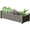 Gray, variant on Elevated Raised Garden Bed with Legs,Outdoor Large Resin Patio Planter Box Stand Divisible with Drain Plug,Water Monitor for Plants Vegetables Flowers Fruits(Ashen)