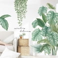 thumbnail image 4 of Pegatinas de pared de plantas tropicales, papel tapiz pastoral monstera, pegatinas de pared decorativas para puerta fresca pequeña Vhermosa, 4 of 5