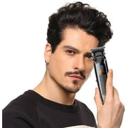 VGR Professional hair trimmer for men, Precision electric Beard Trimmer for Men, Cord/Cordless hair clippers for men and Rechargeable mustache trimmer Mens Grooming Kit with LED Display-Black