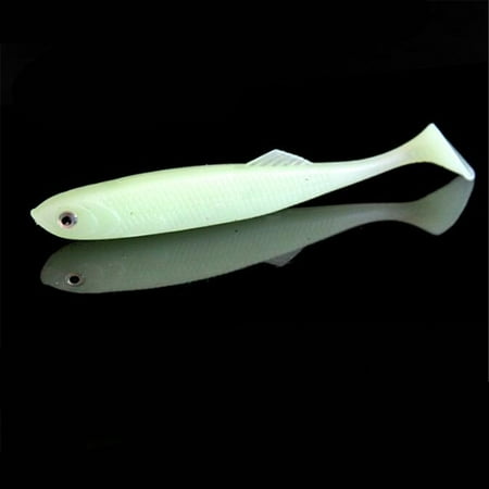RONSHIN 9cm/7g 5pcs/set Soft Lure Fishing Bionic Bait Swimbaits Luminous Soft Lure Luminous 5PCS