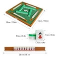 thumbnail image 4 of Mini Mahjong Set with Folding Mahjong Table Portable Mah Jong Game Set For Travel Family, 4 of 8