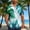 Green#1, variant on Hawaiian Shirt for Men Fashion Tropical Print Short Sleeve Button Down Lapel Loose Summer Shirts Outdoor Casual Sports Cozy Lightweight Beach Tops