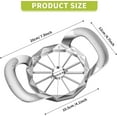 thumbnail image 5 of Apple Slicer,12-Slices Stainless Steel Cutter，Heavy Duty Stainless Steel Apple Cutter and Divider， Anti-slip Handle，Gifts for Mom， Easy to Use., 5 of 8