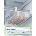 thumbnail image 4 of Cajón para huevos Skywin para refrigerador, paquete de 2 unidades con capacidad para 18 huevos, 4 of 8