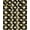 Black Gold Ivory, Pattern 5, variant on ODIKA 8'x10' Washable Area Rug Non-Slip Chair-Friendly Mat Record Abstract Vinyl Musical Themed Circle Spiral Grooves Shaped for Dining Room, Large Office, Lounge
