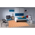 thumbnail image 5 of Mainstays Bright Eyed Suzy Polypropylene Orange/White Indoor Area Rug, 5' x 7', 5 of 6