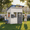 White, variant on Erinnyees Outdoor Playhouse for Kids Ages 3-8,Wooden Playhouse with Bench,Split Door,Mailbox,Blackboard,Toy Sink & Kitchen Playset(48"W x 52"Lx 64.2"H),White