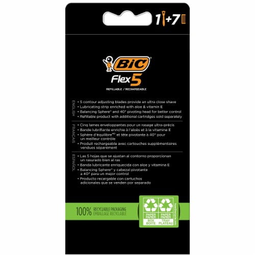 BIC Flex 5 Flexible Blades Men's Razor 1 ct - Pack of 2