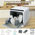 thumbnail image 5 of Luku Countertop Mini Dishwasher with 5L Tank, 149℉ High Temp & PTC Hot Air Dry, Portable Dishwashers for RVs Apartments, 5 of 9